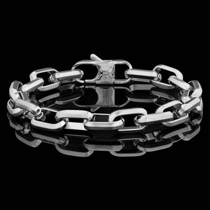 West Coast Jewelry - Invicta Jewelry Large Oval Link Chain Bracelet (10mm) - 9": Gold