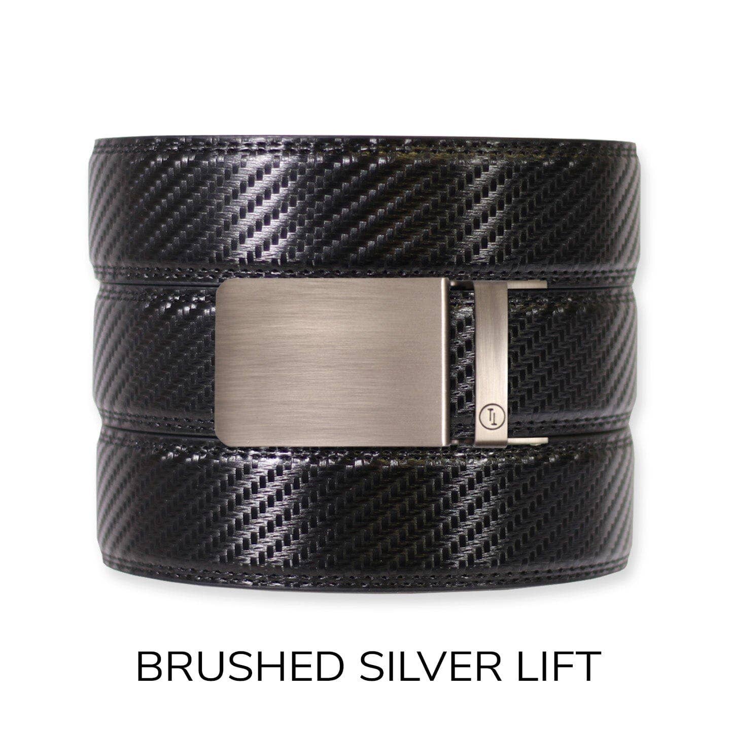Tough Apparel Tough Apparel - Carbon Black Leather Ratchet Belt & Buckle Set: Iron