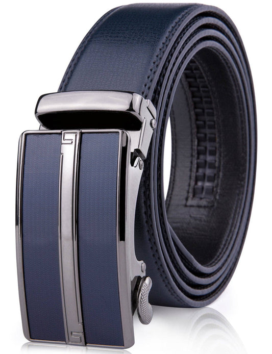 Access Denied Accessories Access Denied Accessories - Microfiber Leather Ratchet Belt: Blue