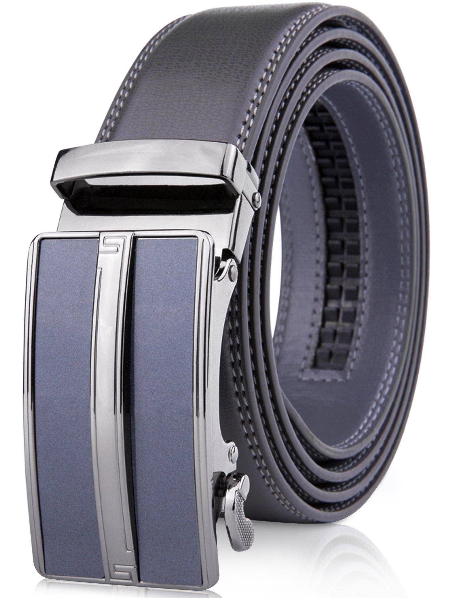 Access Denied Accessories Access Denied Accessories - Microfiber Leather Ratchet Belt: Gray