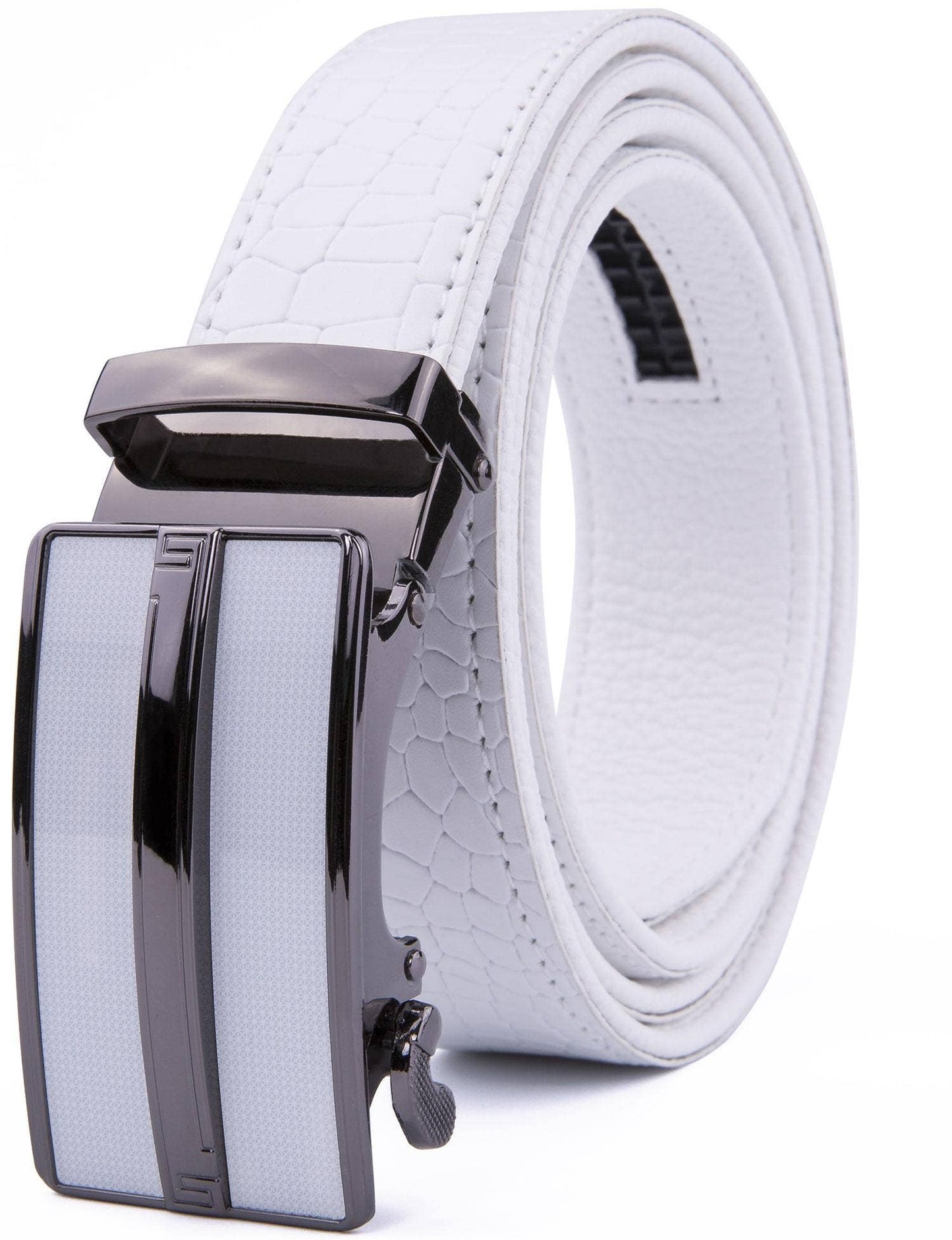 Access Denied Accessories Access Denied Accessories - Microfiber Leather Ratchet Belt: Gray