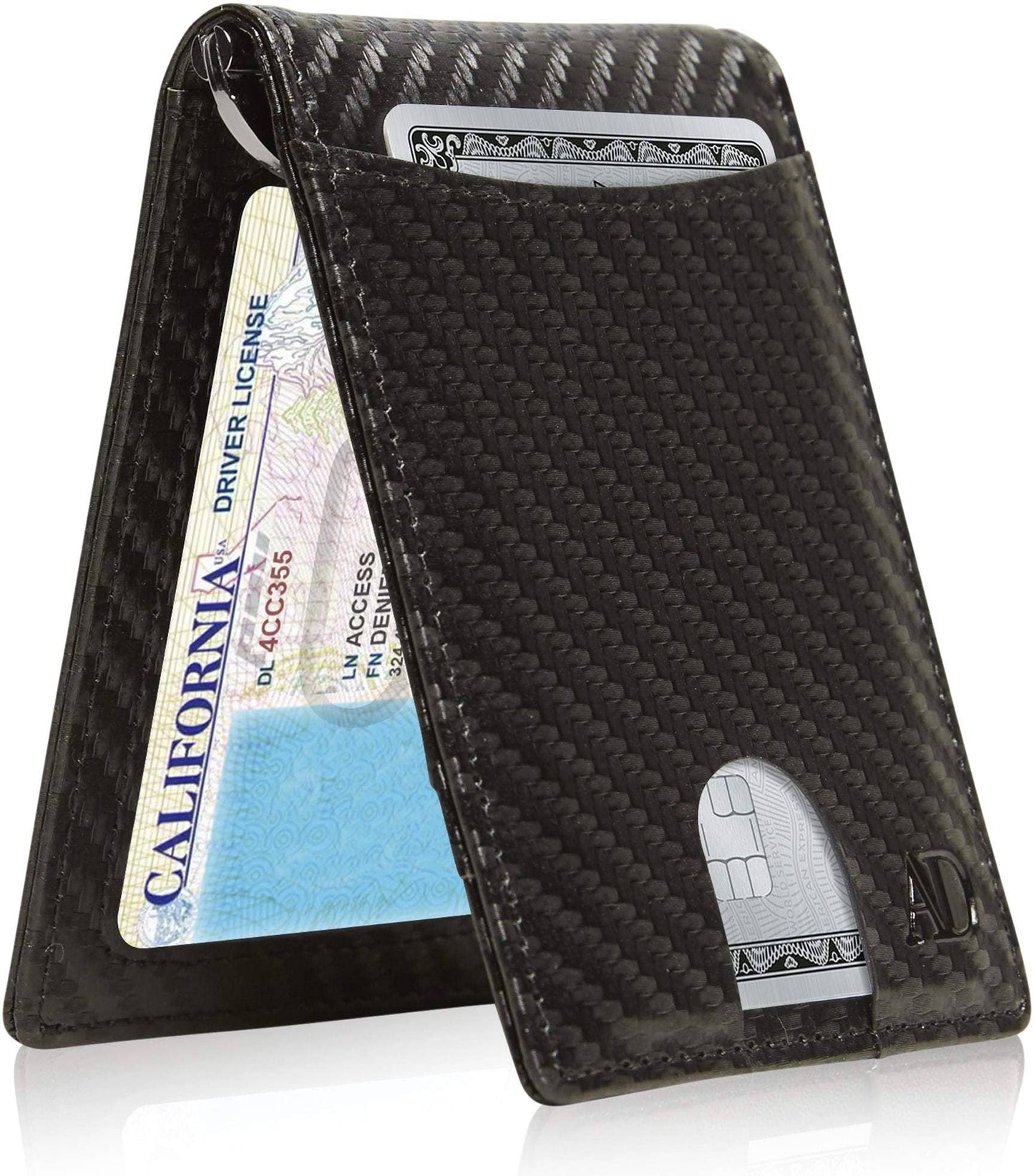 Access Denied Accessories Access Denied Accessories - Money Clip Bifold Wallet W/ Pull Strap: Black