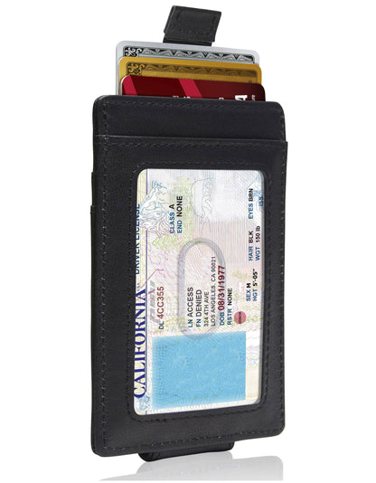 Access Denied Accessories Access Denied Accessories - Money Clip Card Holder With Pull Strap: Brown Crazyhorse