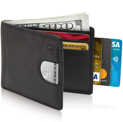 Access Denied Accessories Access Denied Accessories - Pull Strap Bifold Wallet: Black