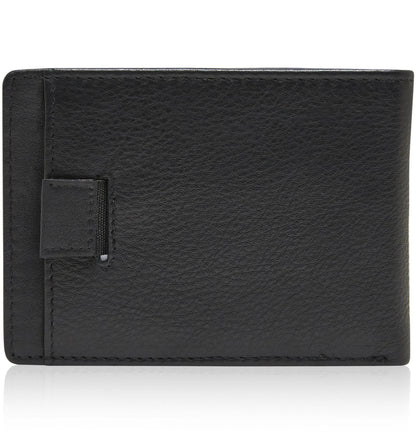 Access Denied Accessories Access Denied Accessories - Pull Strap Bifold Wallet: Black