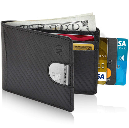 Access Denied Accessories Access Denied Accessories - Pull Strap Bifold Wallet: Black