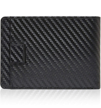 Access Denied Accessories Access Denied Accessories - Pull Strap Bifold Wallet: Black Carbonfiber