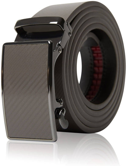 Access Denied Accessories Access Denied Accessories - Real Leather Mens Ratchet Belts For Men Adjustable Buckle : White