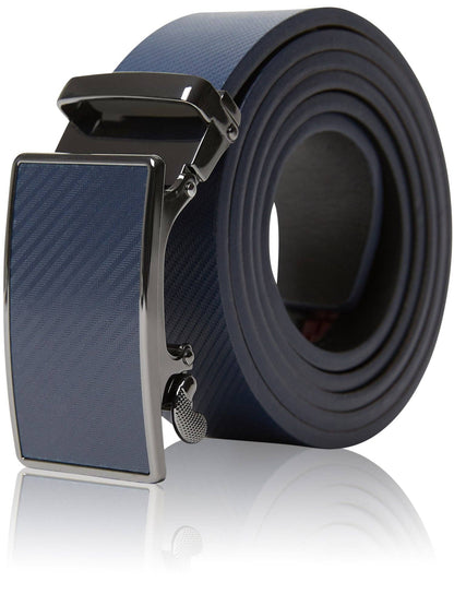 Access Denied Accessories Access Denied Accessories - Real Leather Mens Ratchet Belts For Men Adjustable Buckle : White