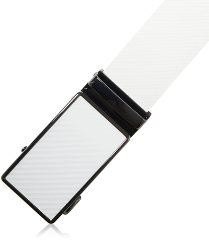 Access Denied Accessories Access Denied Accessories - Real Leather Mens Ratchet Belts For Men Adjustable Buckle : White