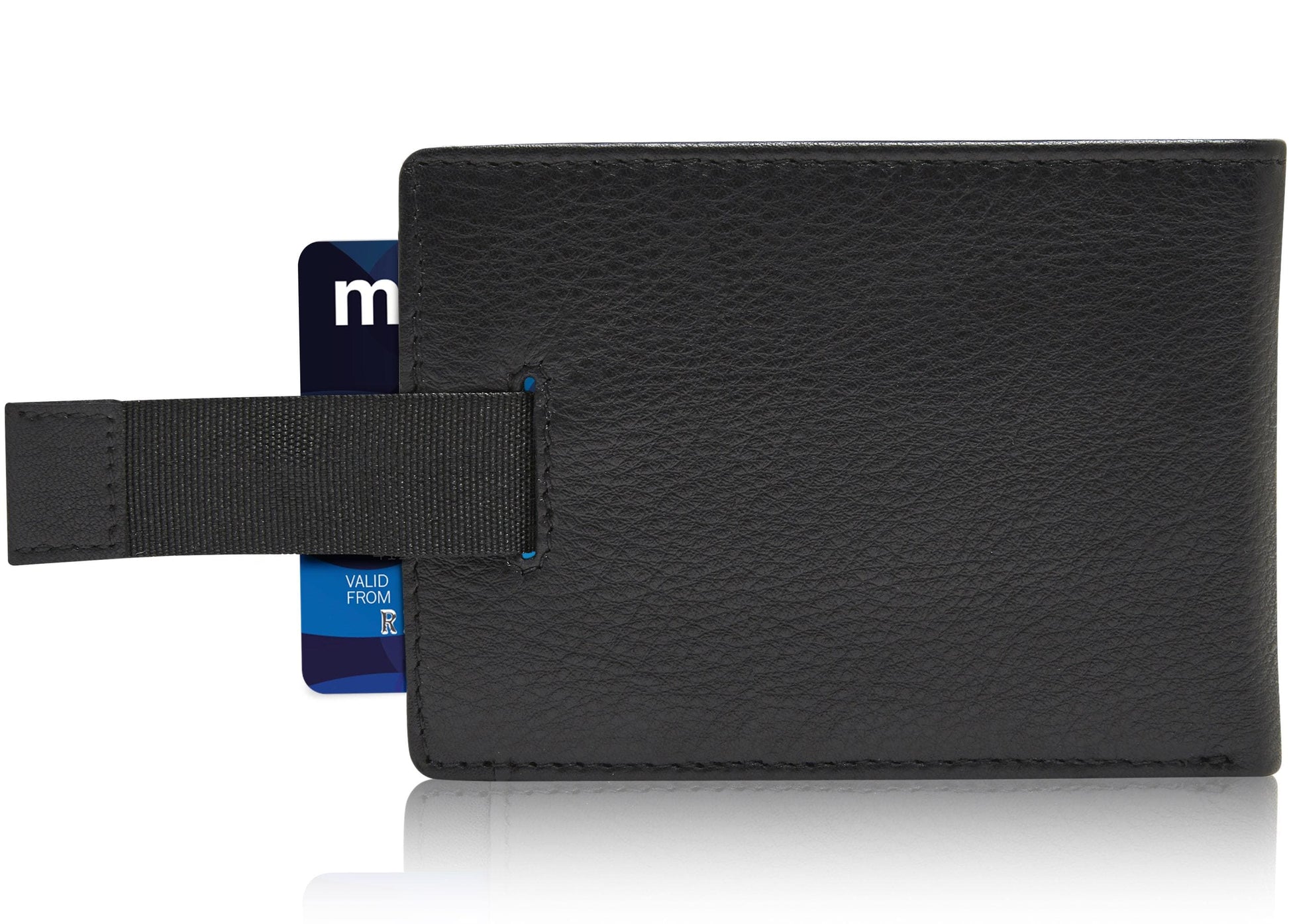 Access Denied Accessories Access Denied Accessories - Slim Bifold Wallet With Pull Strap: Black