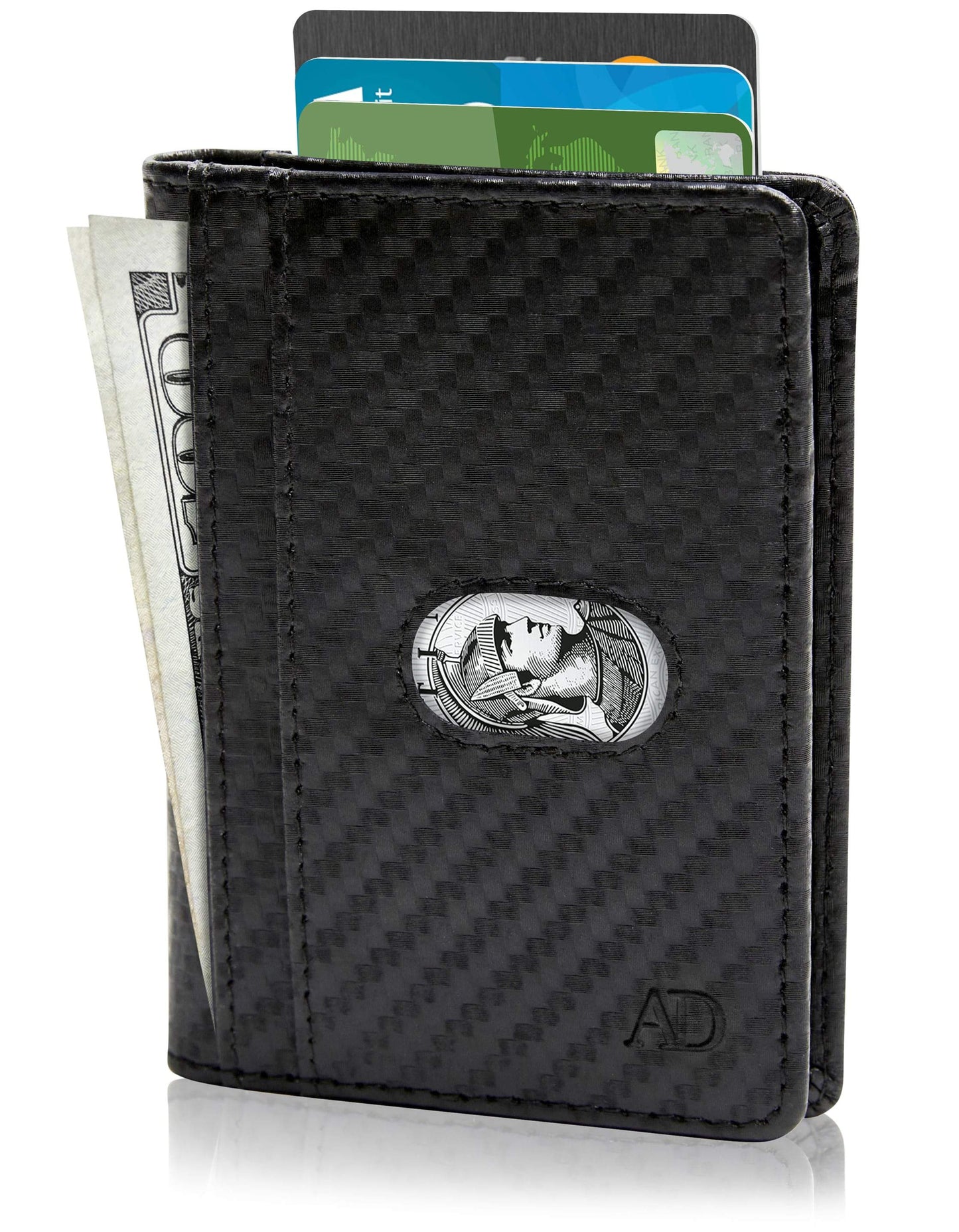 Access Denied Accessories Access Denied Accessories - Slim Bifold Wallet With Pull Strap: Black