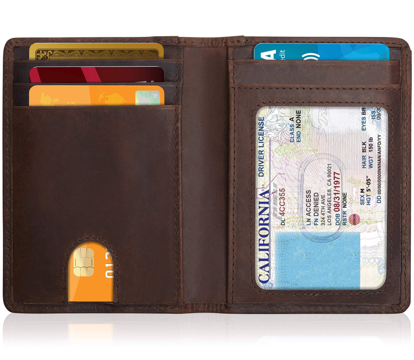 Access Denied Accessories Access Denied Accessories - Slim Bifold Wallet With Pull Strap: Black