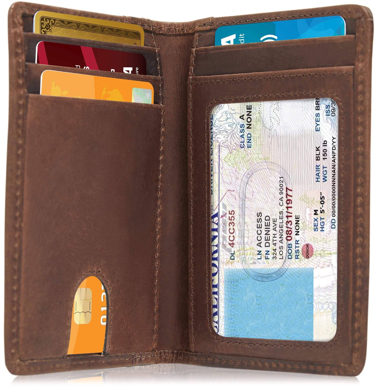 Access Denied Accessories Access Denied Accessories - Slim Bifold Wallet With Pull Strap: Black