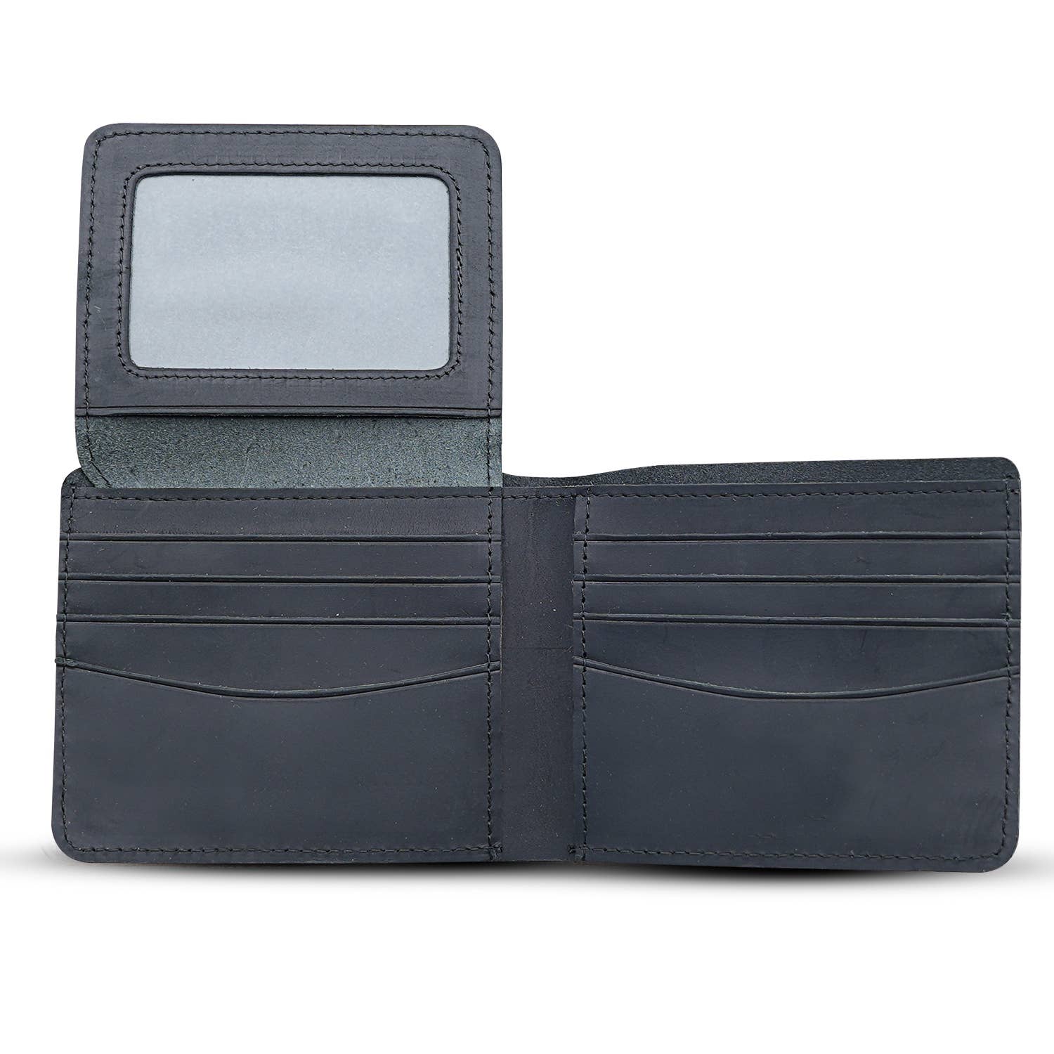American Leather Goods American Leather Goods - Genuine Leather Wallet for Men with Flap out ID Window: Blue