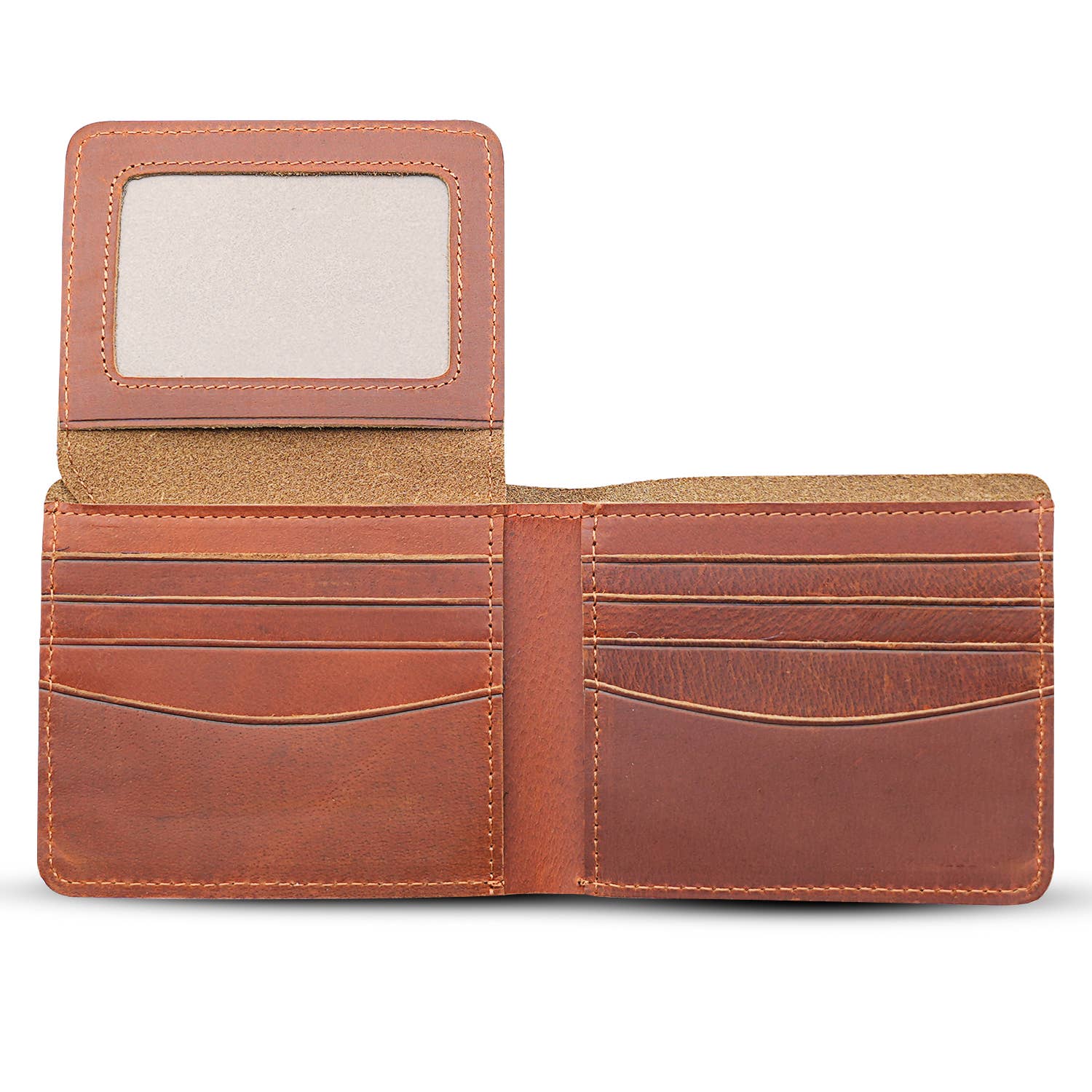 American Leather Goods American Leather Goods - Genuine Leather Wallet for Men with Flap out ID Window: Blue