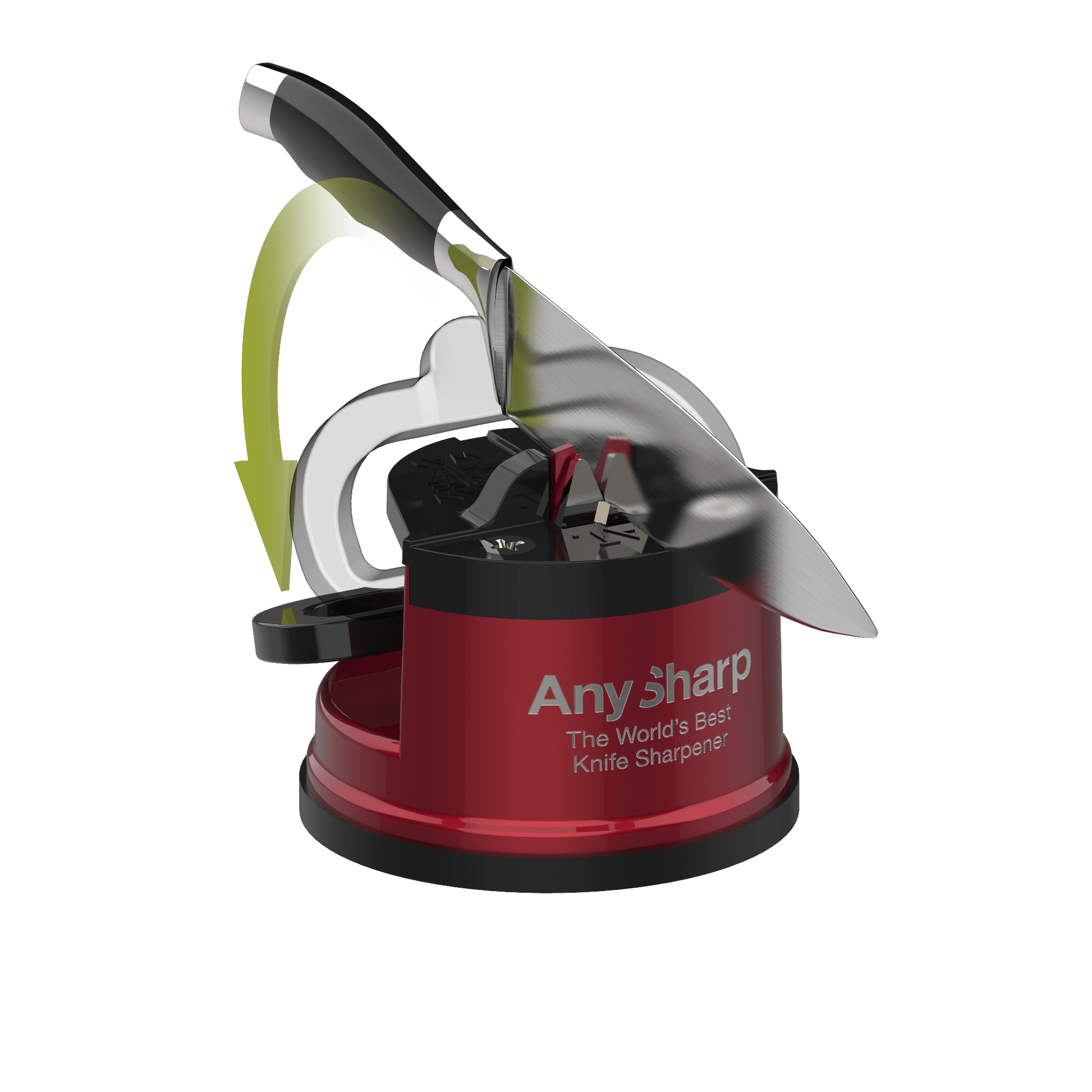 AnySharp Knife Sharpeners AnySharp - AnySharp Pro - Metallic Red Knife Sharpener: Red