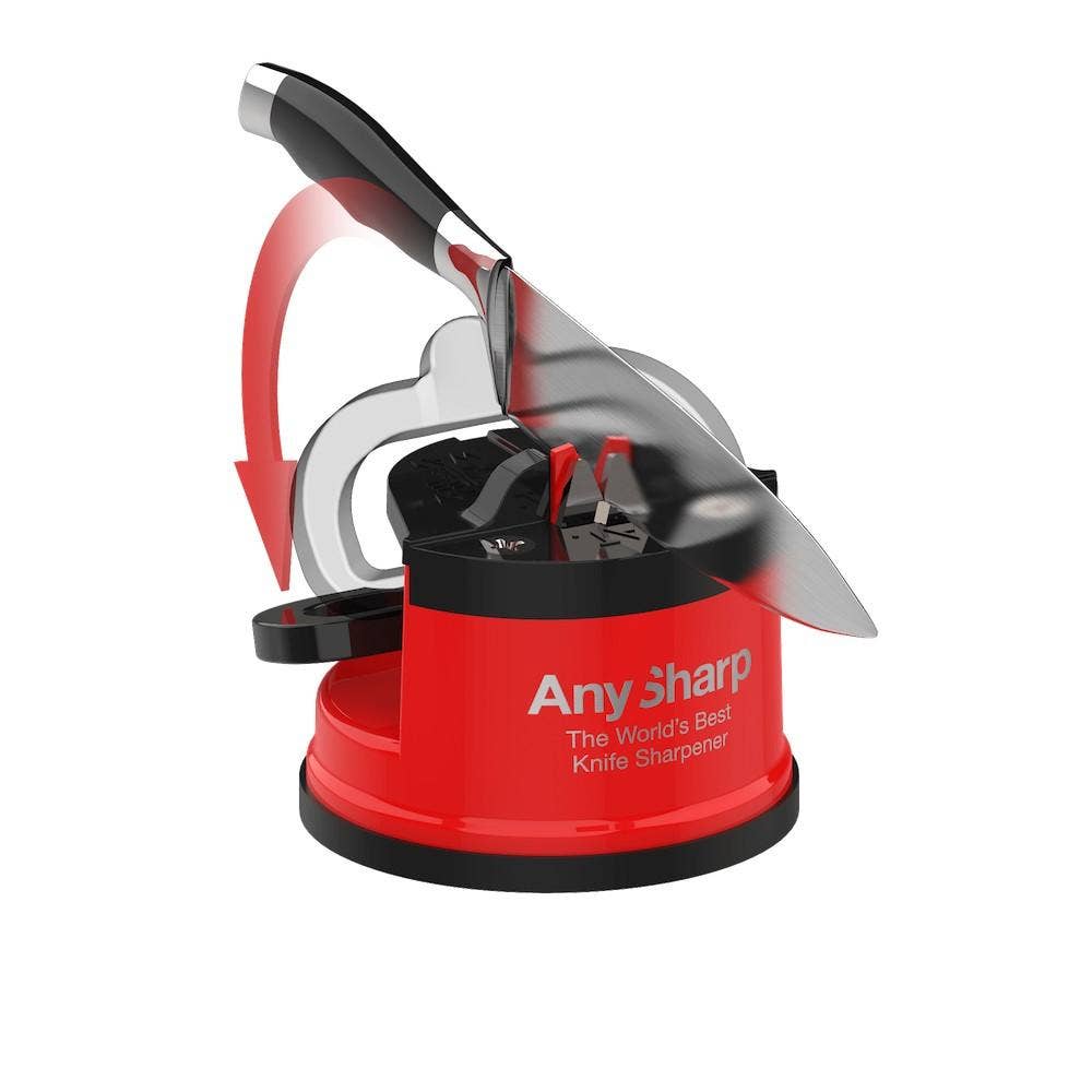 AnySharp Knife Sharpeners AnySharp Pro - Matte Red Knife Sharpener