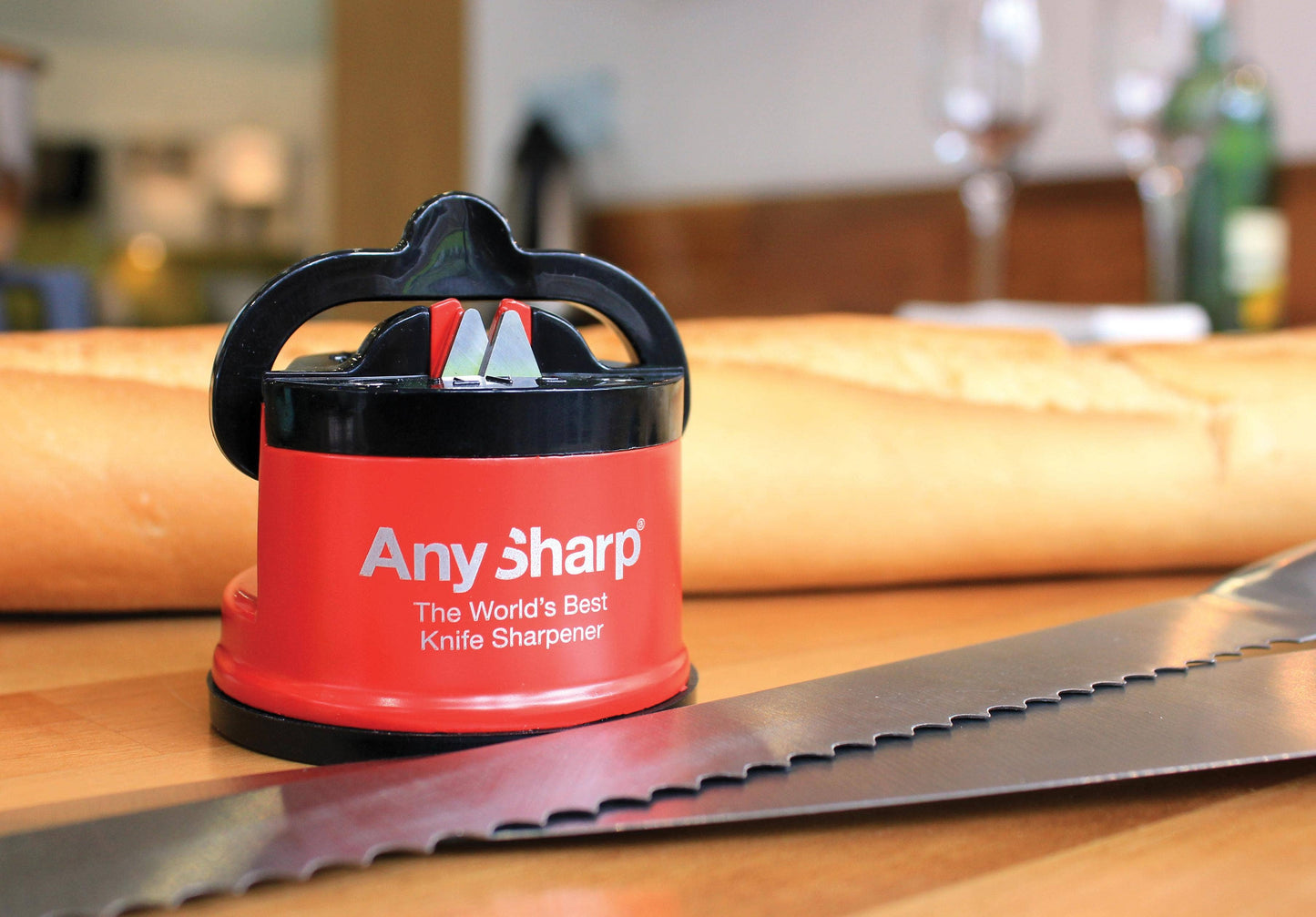 AnySharp Knife Sharpeners AnySharp Pro - Matte Red Knife Sharpener