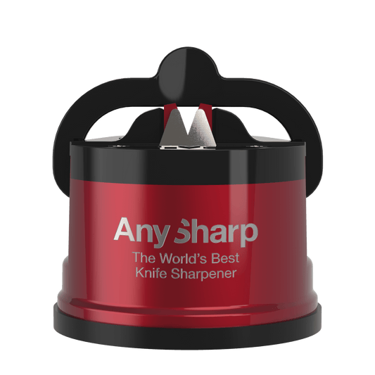 AnySharp Red AnySharp - AnySharp Pro - Metallic Red Knife Sharpener