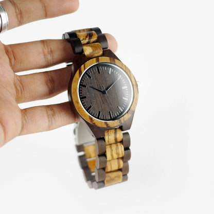 AvantWood AvantWood - Classic - Zebra Wood - Men's Watch