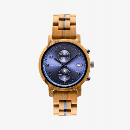 AvantWood AvantWood - Voyager - Royal Blue - Men's Watch