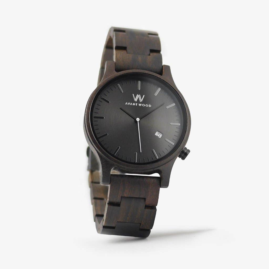 AvantWood Urban Classic - Charcoal Black - Men's Watch