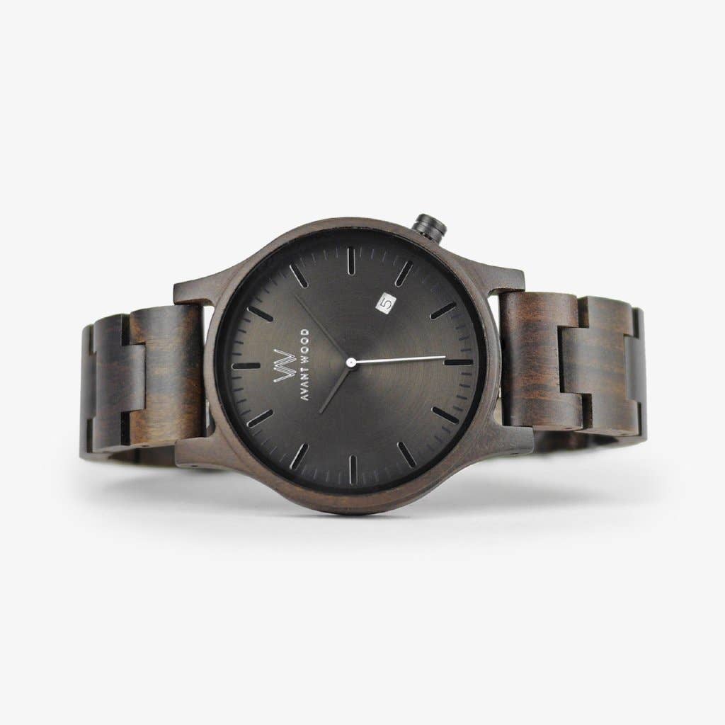 AvantWood Urban Classic - Charcoal Black - Men's Watch