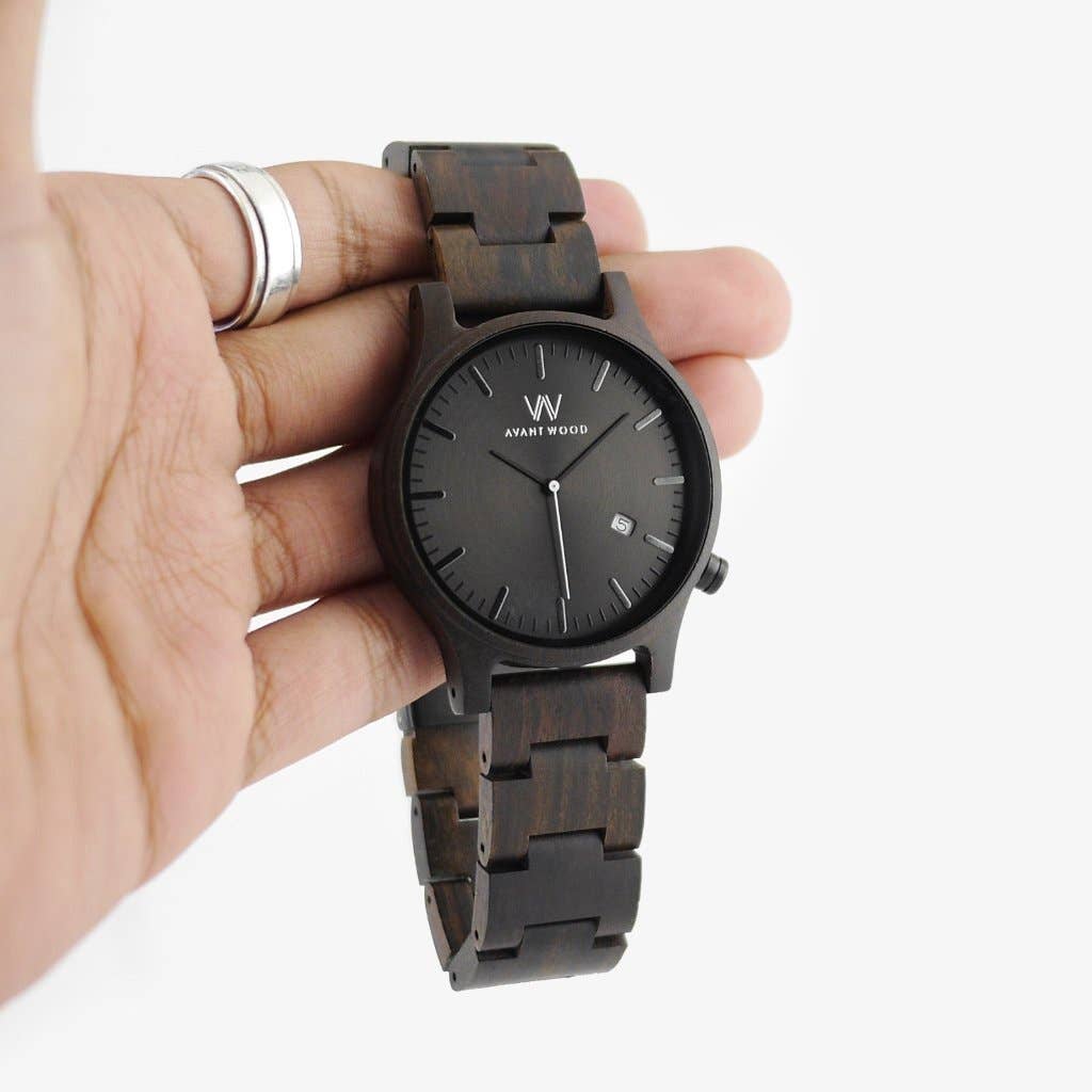 AvantWood Urban Classic - Charcoal Black - Men's Watch