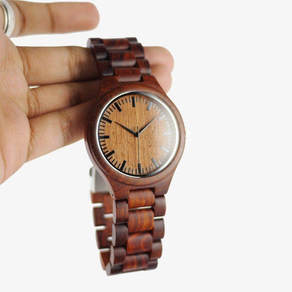 AvantWood Watches Classic - Red Sandalwood - Men's Watch