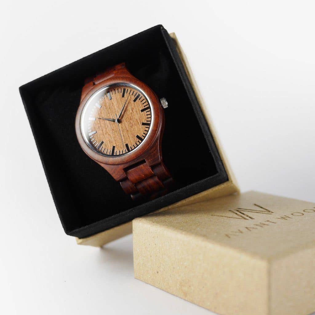 AvantWood Watches Classic - Red Sandalwood - Men's Watch