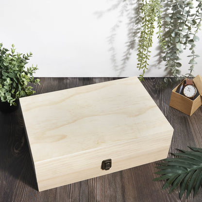 MakerFlo - Wood Memory Boxes, XL: Ebony / Black / Case of 6