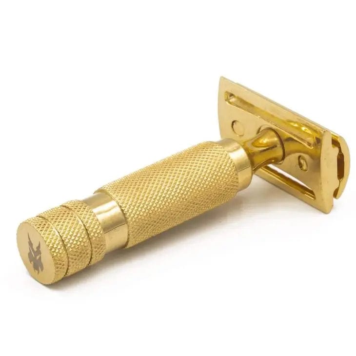 Barbarossa Brothers The Ottoman: 3 Piece Double Edge Razor - 24k Gold