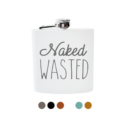 Beckman Design Beckman Design - Flask- Naked Wasted: Powdercoated / White