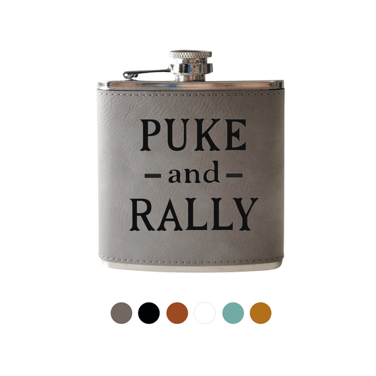 Beckman Design Beckman Design - Flask- Puke and Rally: Powdercoated / Black