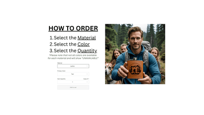 Beckman Design Beckman Design - Flask- Shut up I'm Manifesting: Leather / Teal