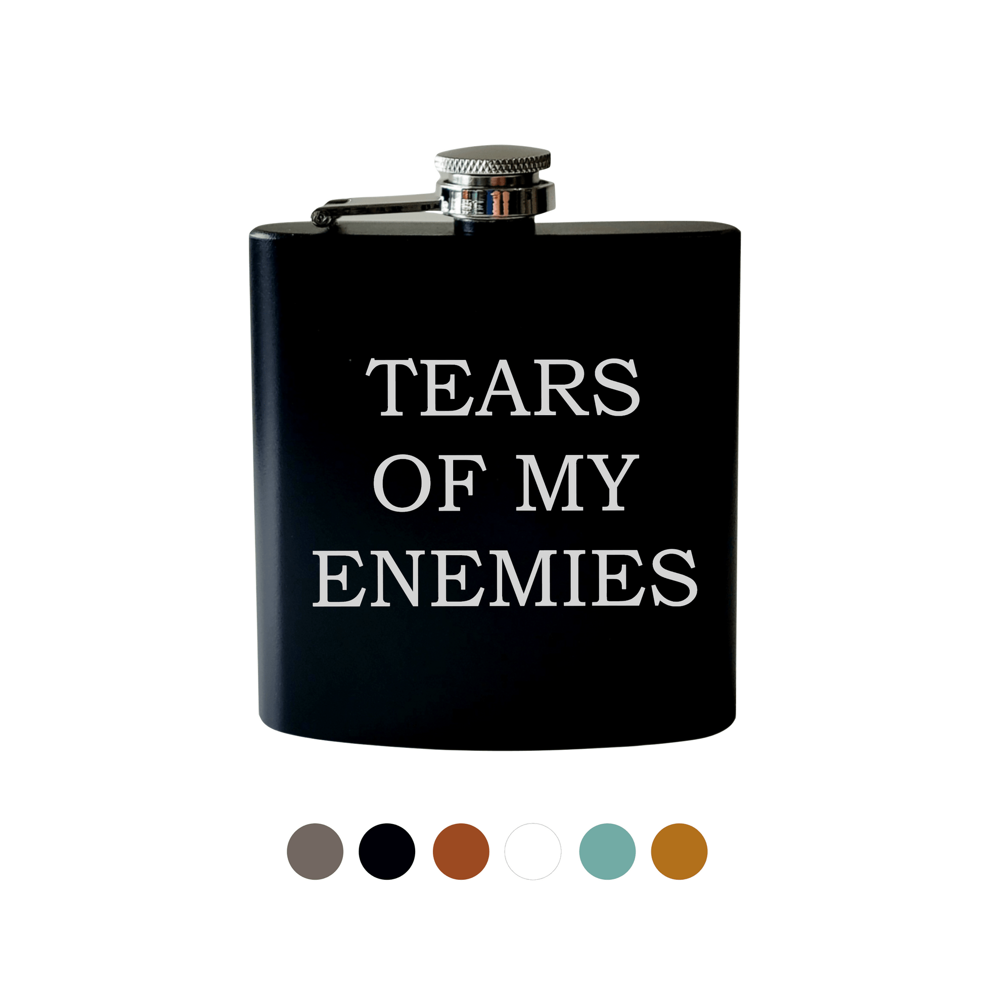 Beckman Design Beckman Design - Flask- Tears of my Enemies: Powdercoated / Black