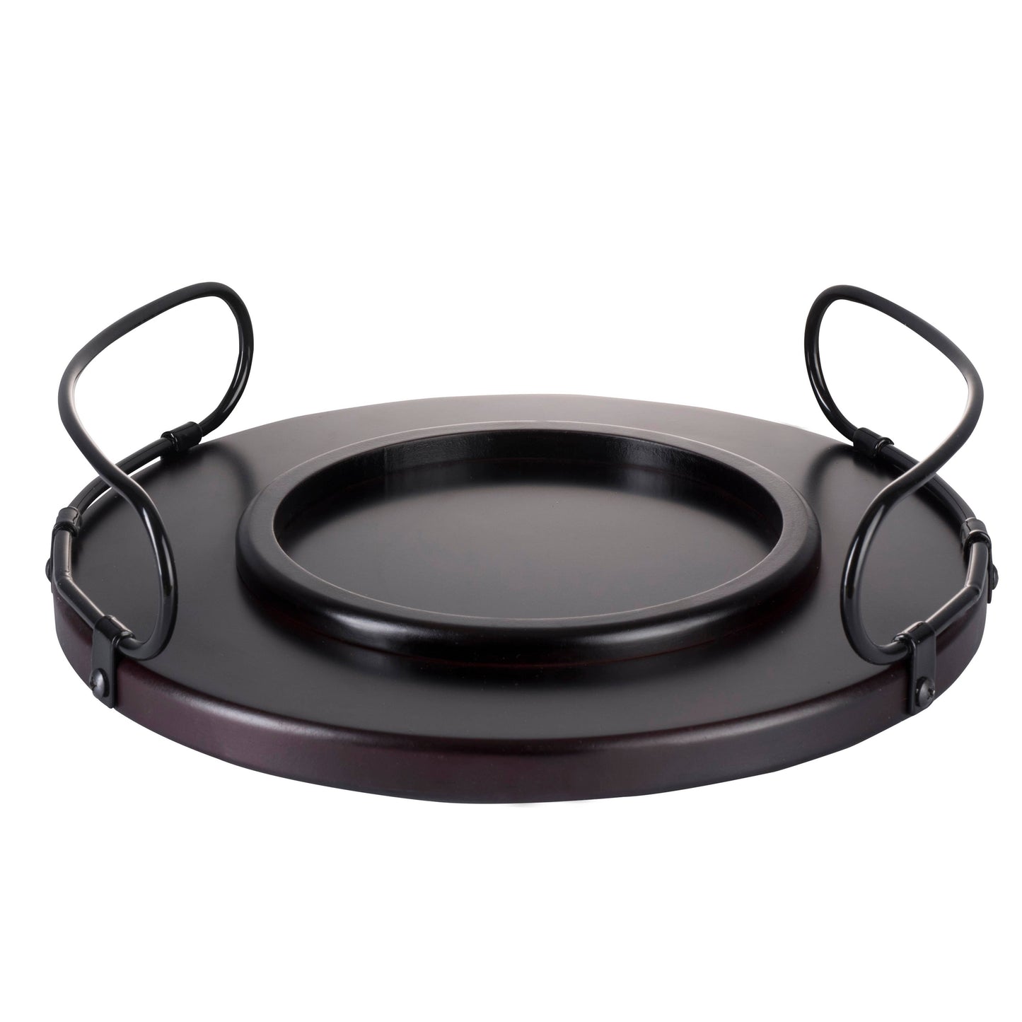 Bezrat Bezrat - 6 Shot Glass Dispenser Gift Set - Mahogany Tray Drinking Set