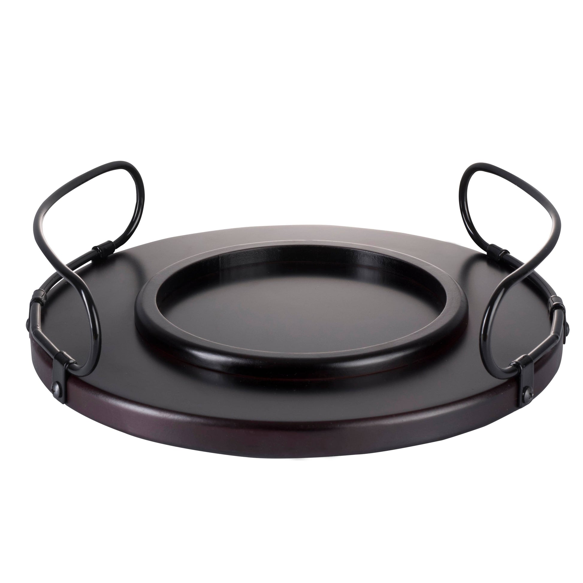 Bezrat Bezrat - 6 Shot Glass Dispenser Gift Set - Mahogany Tray Drinking Set