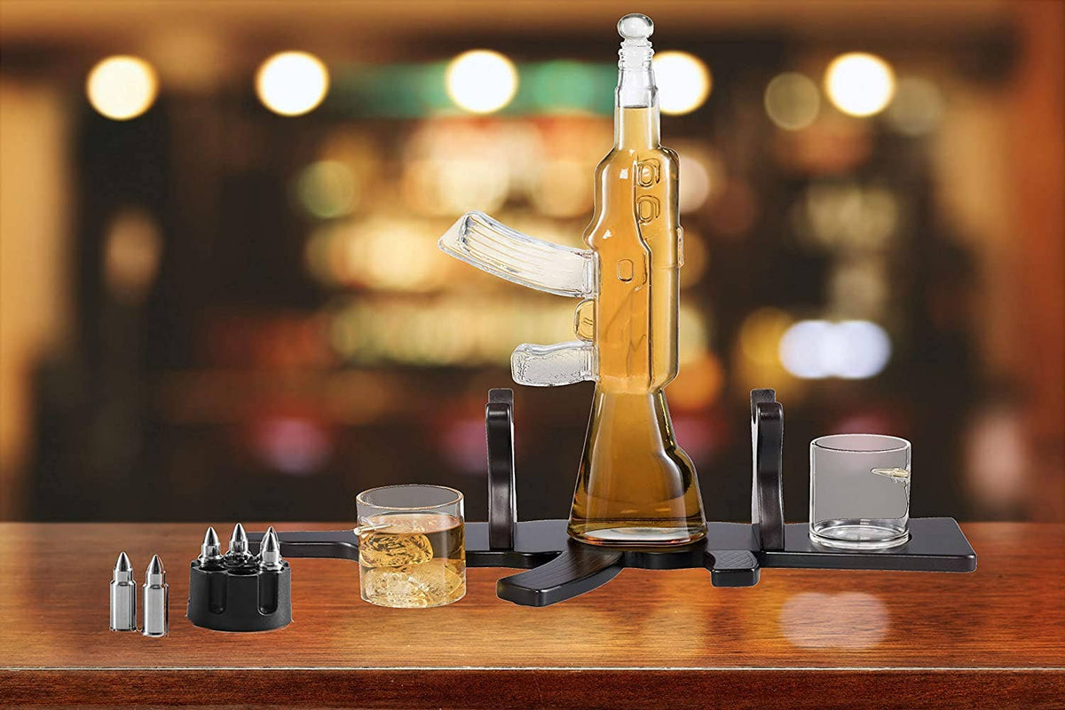 Bezrat Bezrat - Bezrat Gun Decanter With 2 Glasses