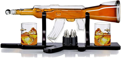 Bezrat Bezrat - Bezrat Gun Decanter With 2 Glasses