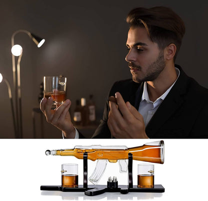 Bezrat Bezrat - Bezrat Gun Decanter With 2 Glasses