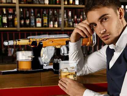 Bezrat Bezrat - Bezrat Gun Decanter With 2 Glasses