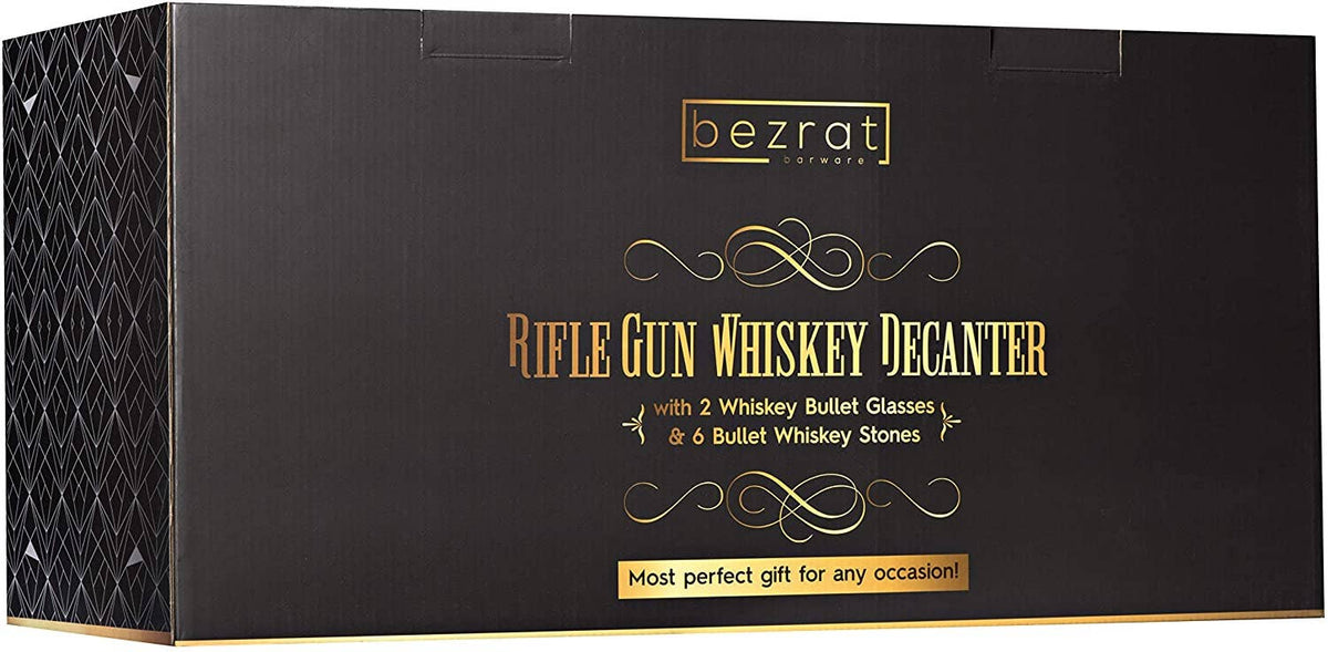 Bezrat Bezrat - Bezrat Gun Decanter With 2 Glasses