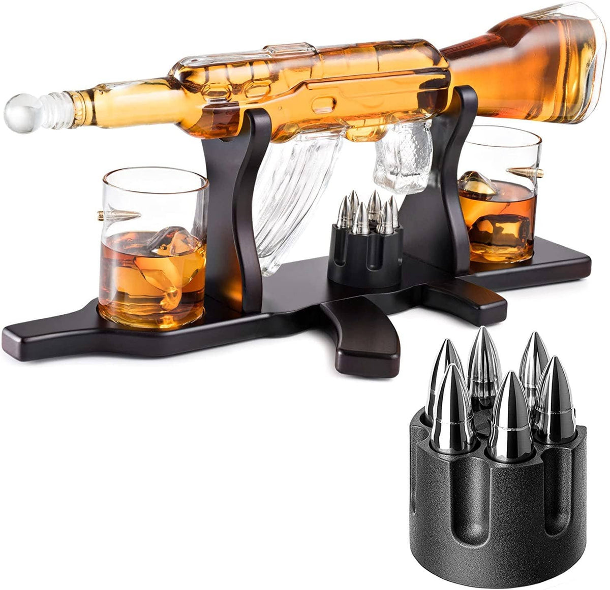 Bezrat Bezrat - Bezrat Gun Decanter With 2 Glasses