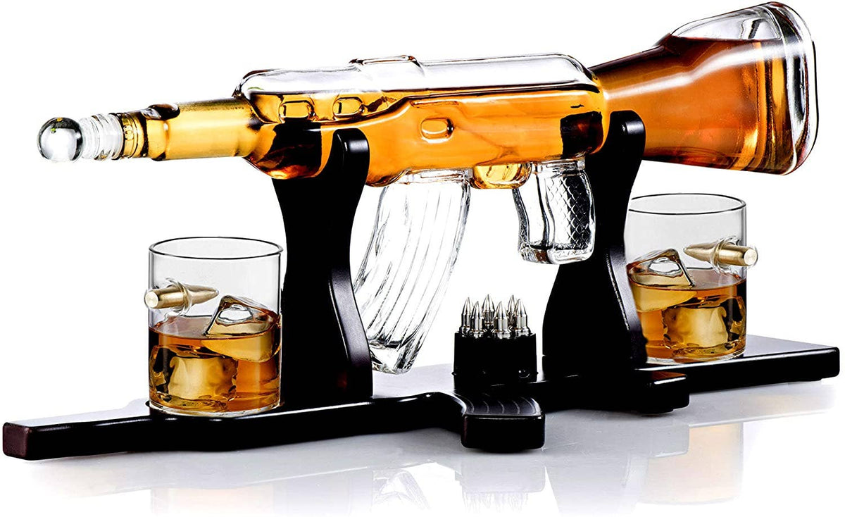 Bezrat Bezrat - Bezrat Gun Decanter With 2 Glasses