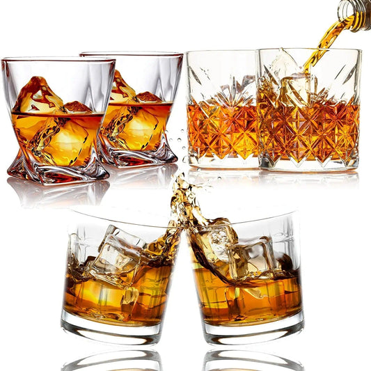Bezrat Bezrat - Set of 6 - Mix and Match Whiskey Glasses - 10 oz