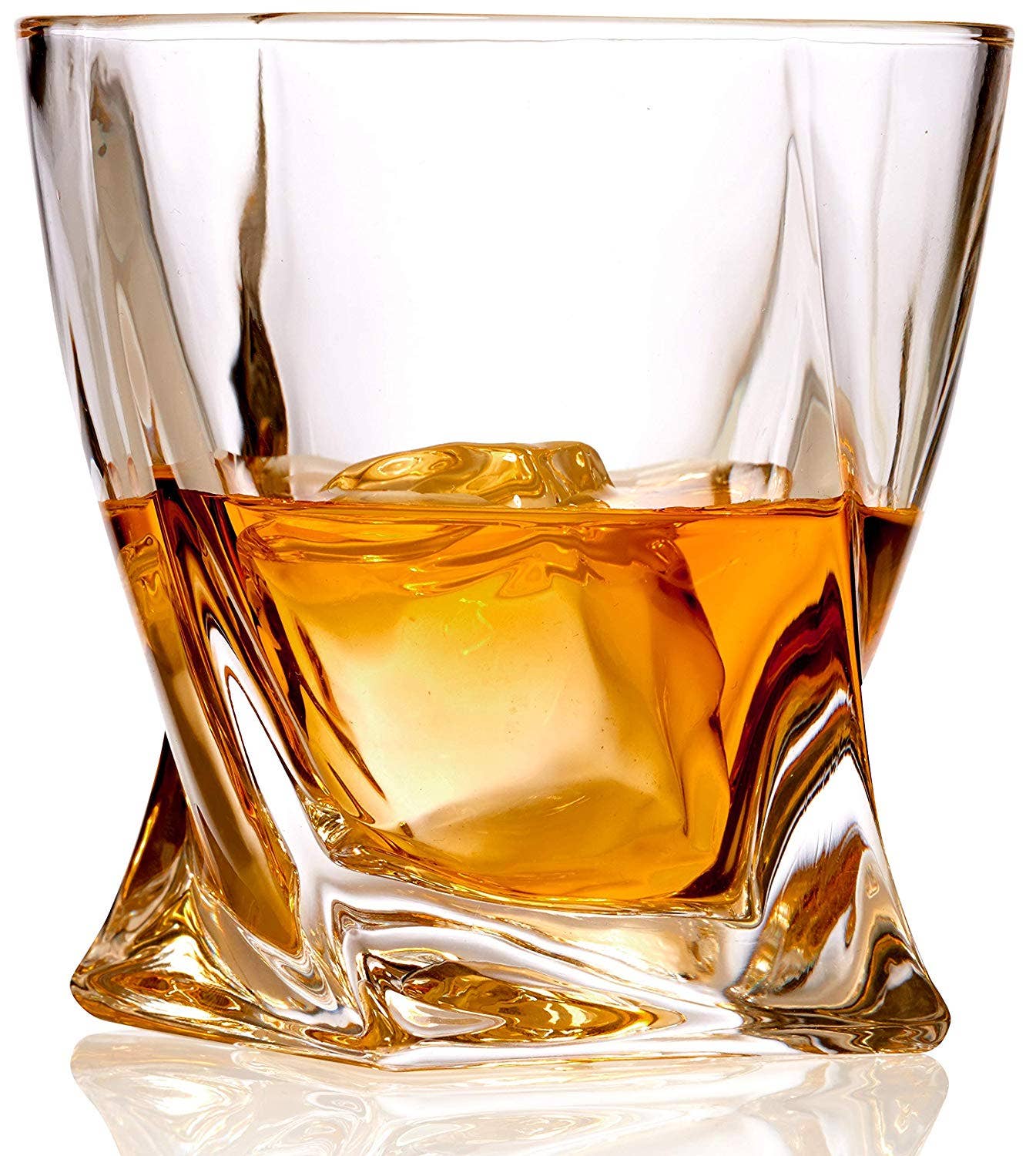 Bezrat Bezrat - Whiskey Glasses Set of 6 Lead Free Crystal Old Fashioned