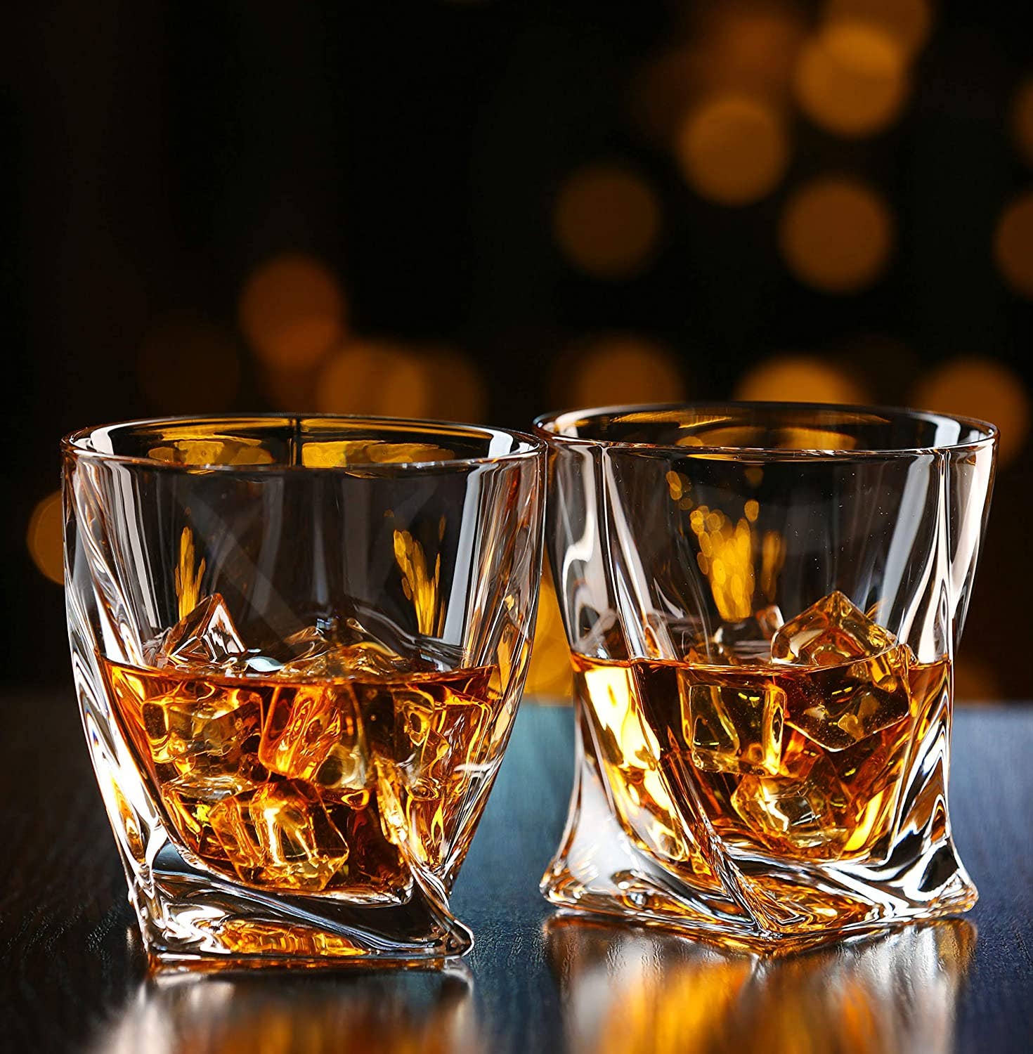 Bezrat Bezrat - Whiskey Glasses Set of 6 Lead Free Crystal Old Fashioned