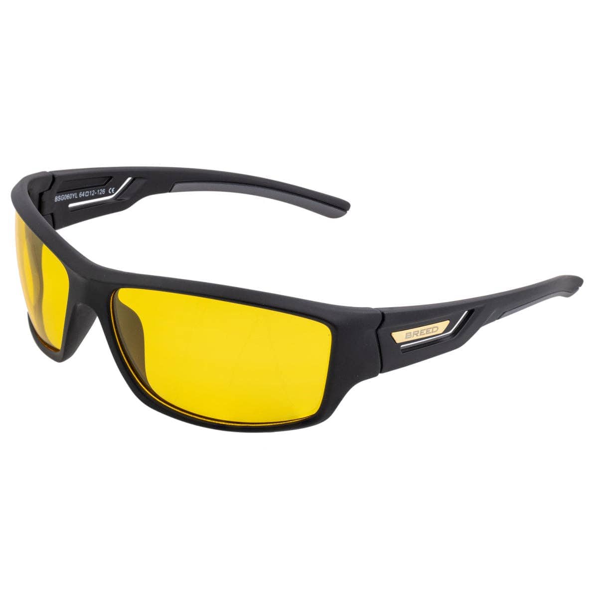 Breed Breed - Breed Aquarius TR90 Polarized Wrap Sunglasses: Black/Black